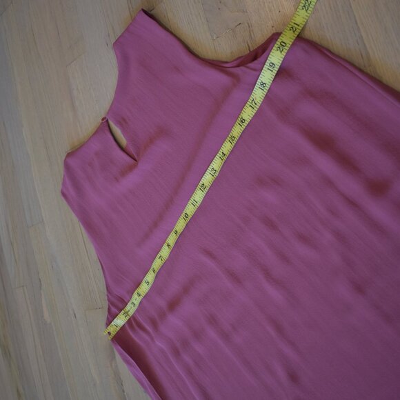 Eileen Fisher 100% Silk Rosewood Jewel Neck - Picture 5 of 10